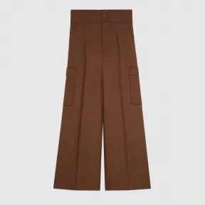 古驰/Gucci 羊毛马海毛阔腿裤 643342-ZAFAP-2197