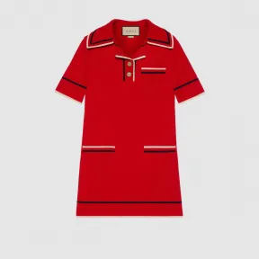 古驰/Gucci 精棉针织Polo裙 661678-XKBSK-6117