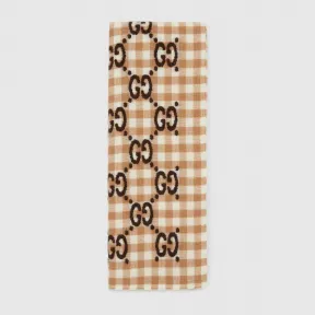 古驰/Gucci 儿童格纹羊毛混纺毛毡 663156-3KAAF-9864