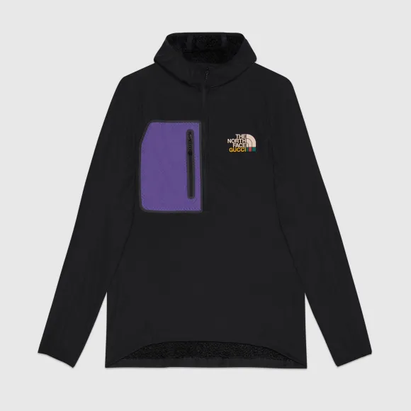 古驰/Gucci The North Face x Gucci联名系列套头衫 黑色和紫色  663909-ZM0C1-1071