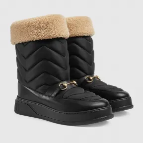古驰/Gucci 男士马衔扣雪佛龙靴 673124-UFR20-1061
