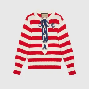 古驰/Gucci 条纹棉质针织衫 688056-XKB87-9118