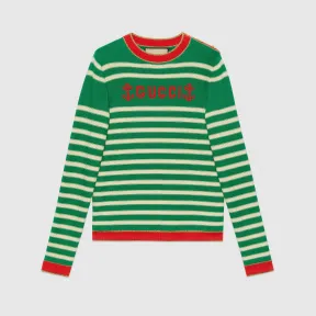 古驰/Gucci 条纹棉质针织衫 691667-XKCAP-9172