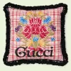 古驰/Gucci 花束刺绣贴饰靠枕 698022-ZAJIG-5537 