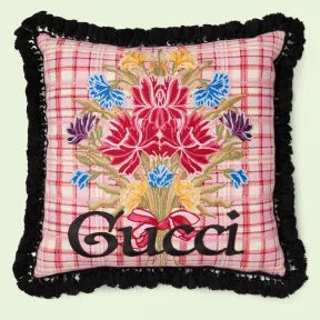 古驰/Gucci 花束刺绣贴饰靠枕 698022-ZAJIG-5537 