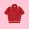 古驰/Gucci 阿迪达斯 x 古驰 GG Trefoil 拼接短袖Polo 衫 700473-XKCD0-6186