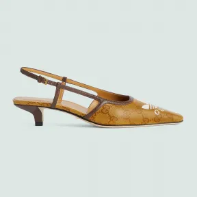 古驰/Gucci adidas x Gucci女士GG绊带低跟鞋 702173-UVS10-7160