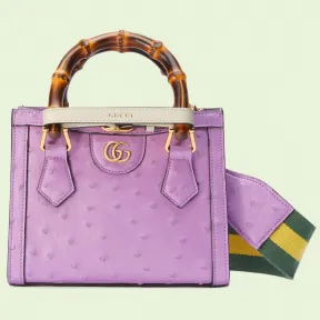 古驰/Gucci Gucci Diana 鸵鸟皮迷你购物袋 702732-EY0UT-5269