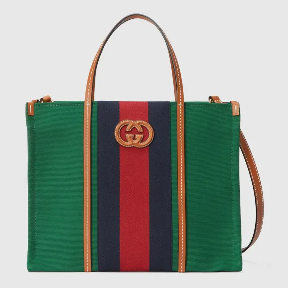 古驰/Gucci 中型Interlocking G手提袋 727721-FABCL-3164