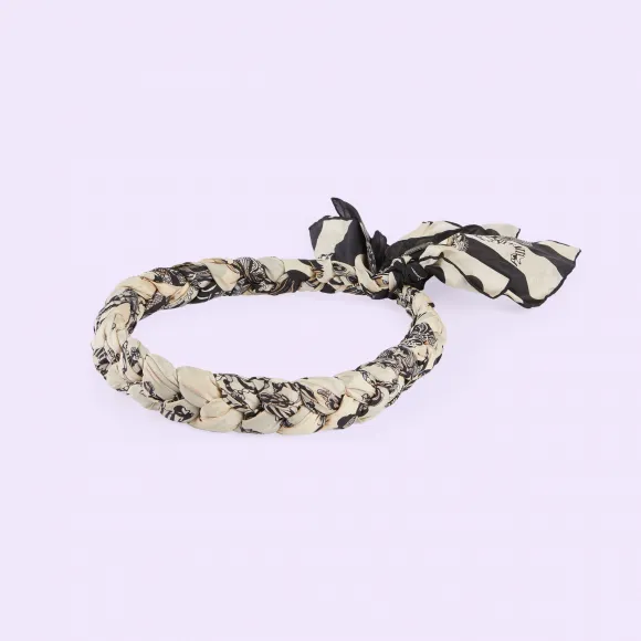 古驰/Gucci Roi soleil 印花丝绸发箍 730199-3G029-9260