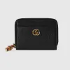 古驰/Gucci 拉链信用卡包, 双 G 和竹制手柄 739500-AABXM-1000