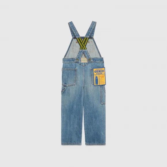 古驰/Gucci 儿童牛仔背带裤 740908-XDCIU-4452