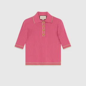 古驰/Gucci Viscose Polo 上装，带Interlocking G标志 742976-XKC78-5630