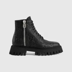 古驰/Gucci 黑色GG皮革女士GG皮靴 751712-AACJC-1000