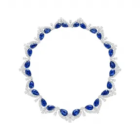 海瑞温斯顿/HarryWinston Fifth Avenue Arch蓝宝石和钻石项链 597180