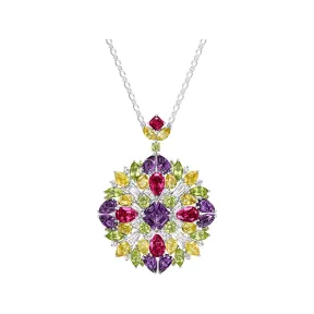 海瑞温斯顿/HarryWinston Winston Kaleidoscope紫⁠色⁠蓝⁠宝⁠石坠链 650226