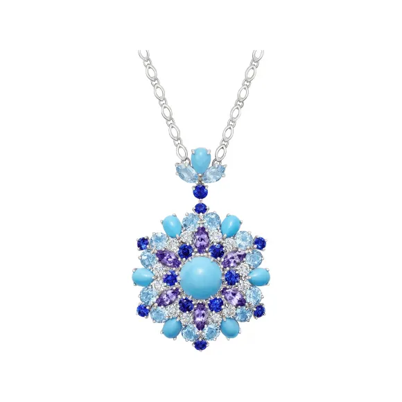海瑞温斯顿/HarryWinston Winston Kaleidoscope绿⁠松⁠石坠链 738099