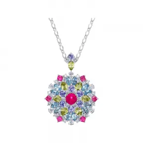 海瑞温斯顿/HarryWinston Winston Kaleidoscope粉⁠紫⁠色碧玺坠链 802142