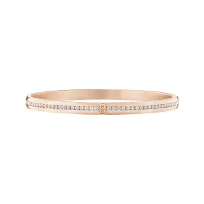海瑞温斯顿/HarryWinston HW Logo玫瑰18K金钻石手镯 BADRRD1MHWL