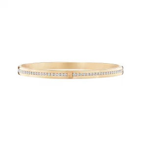 海瑞温斯顿/HarryWinston HW Logo黄18K金钻石手镯 BADYRD1MHWL