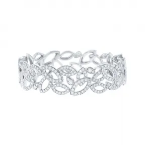 海瑞温斯顿/HarryWinston Lily Cluster铂金钻石手镯 BRDPBASM6.5LC