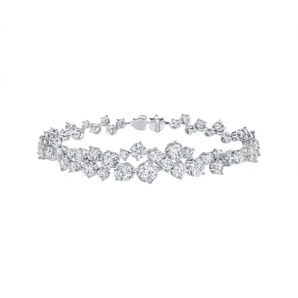 海瑞温斯顿/HarryWinston Sparkling Cluster钻石手链 BRDPCLRFSPC