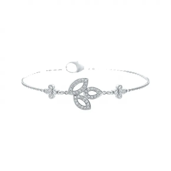 海瑞温斯顿/HarryWinston Lily Cluster铂金钻石手链 BRDPSM1MLC