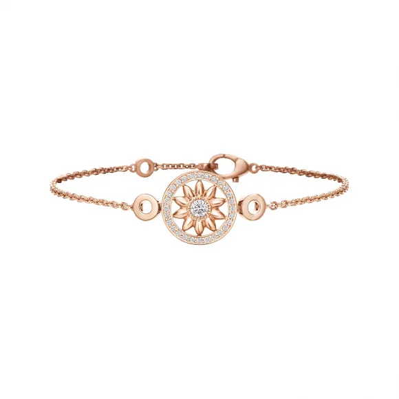 海瑞温斯顿/HarryWinston Winston Gates玫瑰金钻石手链 BRDRRD1MWG