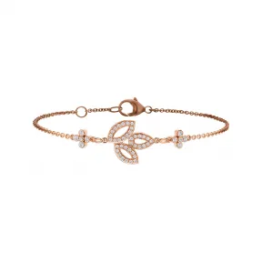 海瑞温斯顿/HarryWinston Lily Cluster玫瑰金钻石手链 BRDRSM1MLC