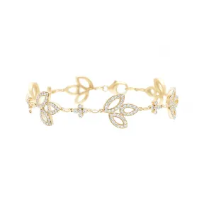 海瑞温斯顿/HarryWinston Lily Cluster黄金钻石手链 BRDYRD6MLC