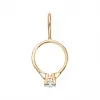 海瑞温斯顿/HarryWinston Charms HW Logo黄金戒指坠饰 CMDYRD000HWL