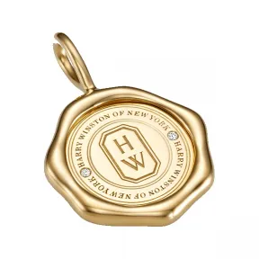 海瑞温斯顿/HarryWinston Charms品牌标志印章黄18K金坠饰 CMDYRDCLSLD