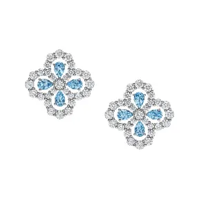 海瑞温斯顿/HarryWinston Diamond Loop海蓝宝石和钻石耳环 EAAPRPMEL4C