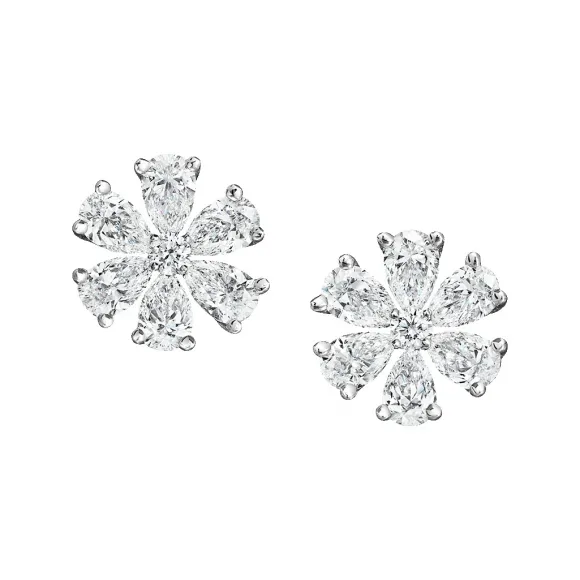 海瑞温斯顿/HarryWinston Forget-Me-Not钻石耳环 EADP1MFLRFMN