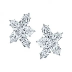 海瑞温斯顿/HarryWinston Winston Cluster大号钻石耳环 EADPCL075WC