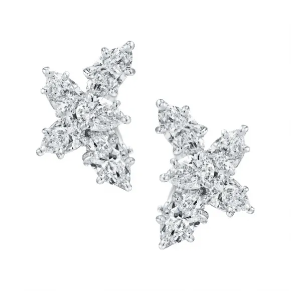 海瑞温斯顿/HarryWinston Winston Cluster小号钻石耳环 EADPCLSMWC