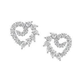 海瑞温斯顿/HarryWinston Garland Heart钻石耳环 EADPHSSMOC