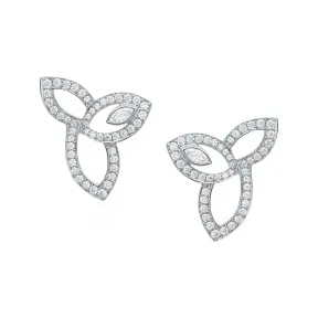 海瑞温斯顿/HarryWinston Lily Cluster铂金钻石耳环 EADPMQRFLC