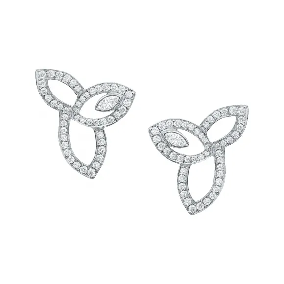 海瑞温斯顿/HarryWinston Lily Cluster铂金钻石耳环 EADPMQRFLC