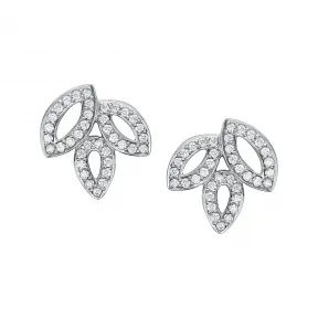 海瑞温斯顿/HarryWinston Lily Cluster小号铂金钻石耳环 EADPPO1MLC