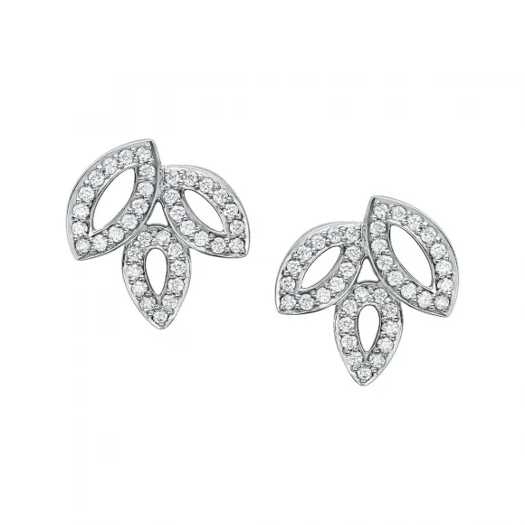海瑞温斯顿/HarryWinston Lily Cluster小号铂金钻石耳环 EADPPO1MLC