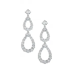 海瑞温斯顿/HarryWinston Loop双环钻石耳环 EADPRDDBLLP