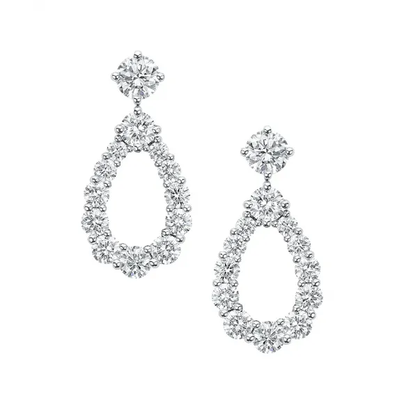 海瑞温斯顿/HarryWinston Loop中号单环钻石耳环 EADPRDMDLP
