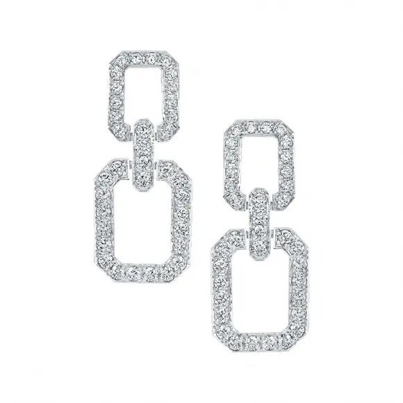 海瑞温斯顿/HarryWinston Diamond Links小号钻石耳环 EADPRDSMLK