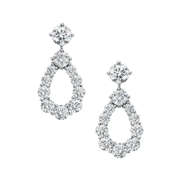 海瑞温斯顿/HarryWinston Loop小号单环钻石耳环 EADPRDSMLP