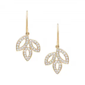 海瑞温斯顿/HarryWinston Lily Cluster小号黄金钻石耳环 EADYDR1MLC
