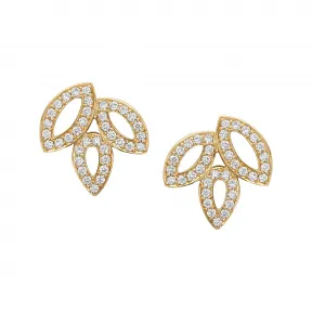 海瑞温斯顿/HarryWinston Lily Cluster小号黄金钻石耳环 EADYPO1MLC