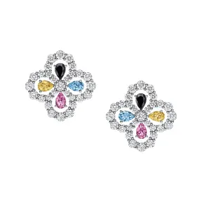海瑞温斯顿/HarryWinston Diamond Loop彩色宝石和钻石耳环 EAMPRPMEL4C