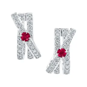 海瑞温斯顿/HarryWinston Crossover红宝石和钻石耳环 EARPDE2RCRO