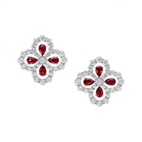 海瑞温斯顿/HarryWinston Diamond Loop红宝石和钻石耳环 EARPRPMEL4C
